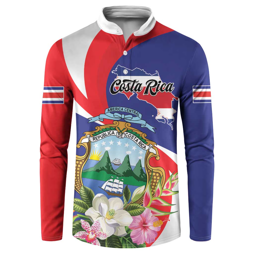 Personalized Costa Rica Pura Vida Tropical Button Sweatshirt - Wonder Print Shop