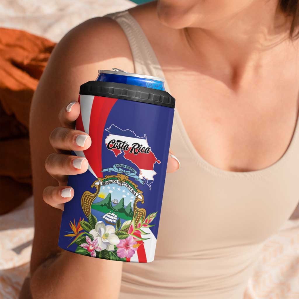 Personalized Costa Rica Pura Vida Tropical 4 in 1 Can Cooler Tumbler - Wonder Print Shop