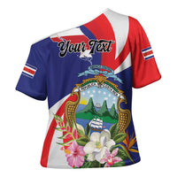 Personalized Costa Rica Pura Vida Tropical Cross Shoulder Shirt - Wonder Print Shop