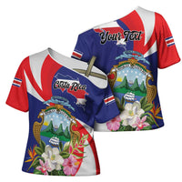 Personalized Costa Rica Pura Vida Tropical Cross Shoulder Shirt - Wonder Print Shop