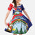 Personalized Costa Rica Pura Vida Tropical Family Matching Mermaid Dress and Hawaiian Shirt - Wonder Print Shop