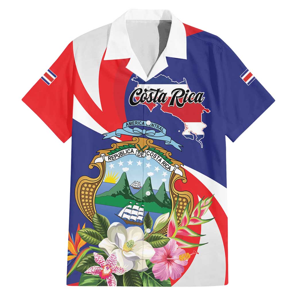 Personalized Costa Rica Pura Vida Tropical Family Matching Mermaid Dress and Hawaiian Shirt - Wonder Print Shop