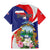 Personalized Costa Rica Pura Vida Tropical Family Matching Mermaid Dress and Hawaiian Shirt - Wonder Print Shop