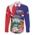 Personalized Costa Rica Pura Vida Tropical Family Matching Off The Shoulder Long Sleeve Dress and Hawaiian Shirt - Wonder Print Shop