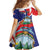 Personalized Costa Rica Pura Vida Tropical Family Matching Off Shoulder Short Dress and Hawaiian Shirt - Wonder Print Shop