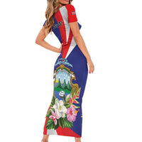 Personalized Costa Rica Pura Vida Tropical Family Matching Short Sleeve Bodycon Dress and Hawaiian Shirt - Wonder Print Shop