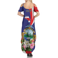Personalized Costa Rica Pura Vida Tropical Family Matching Summer Maxi Dress and Hawaiian Shirt - Wonder Print Shop