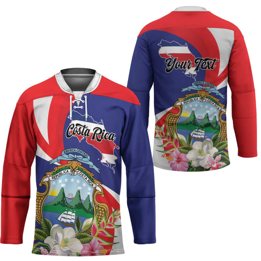 Personalized Costa Rica Pura Vida Tropical Hockey Jersey - Wonder Print Shop