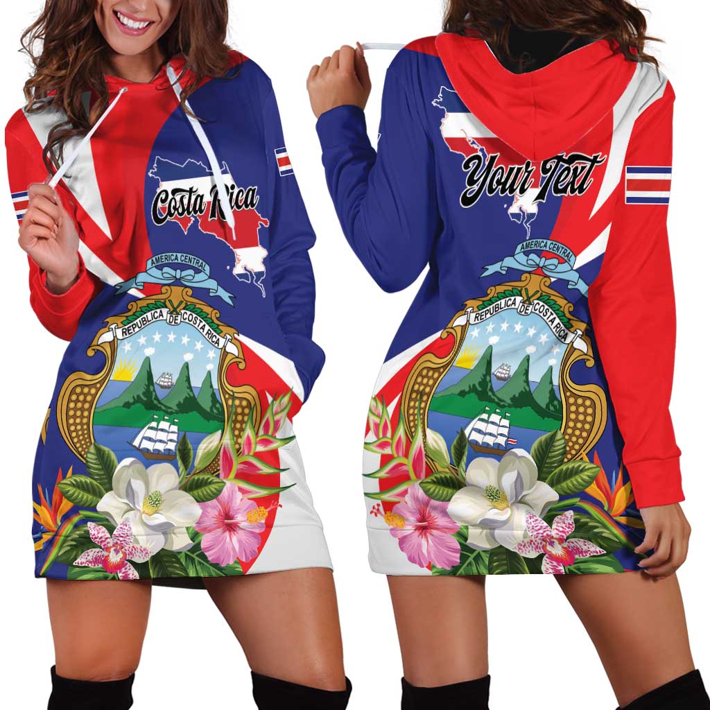 Personalized Costa Rica Pura Vida Tropical Hoodie Dress - Wonder Print Shop
