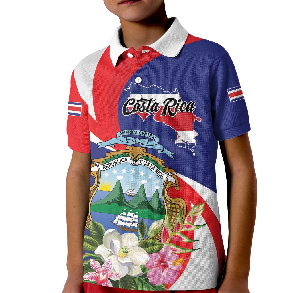 Personalized Costa Rica Pura Vida Tropical Kid Polo Shirt - Wonder Print Shop