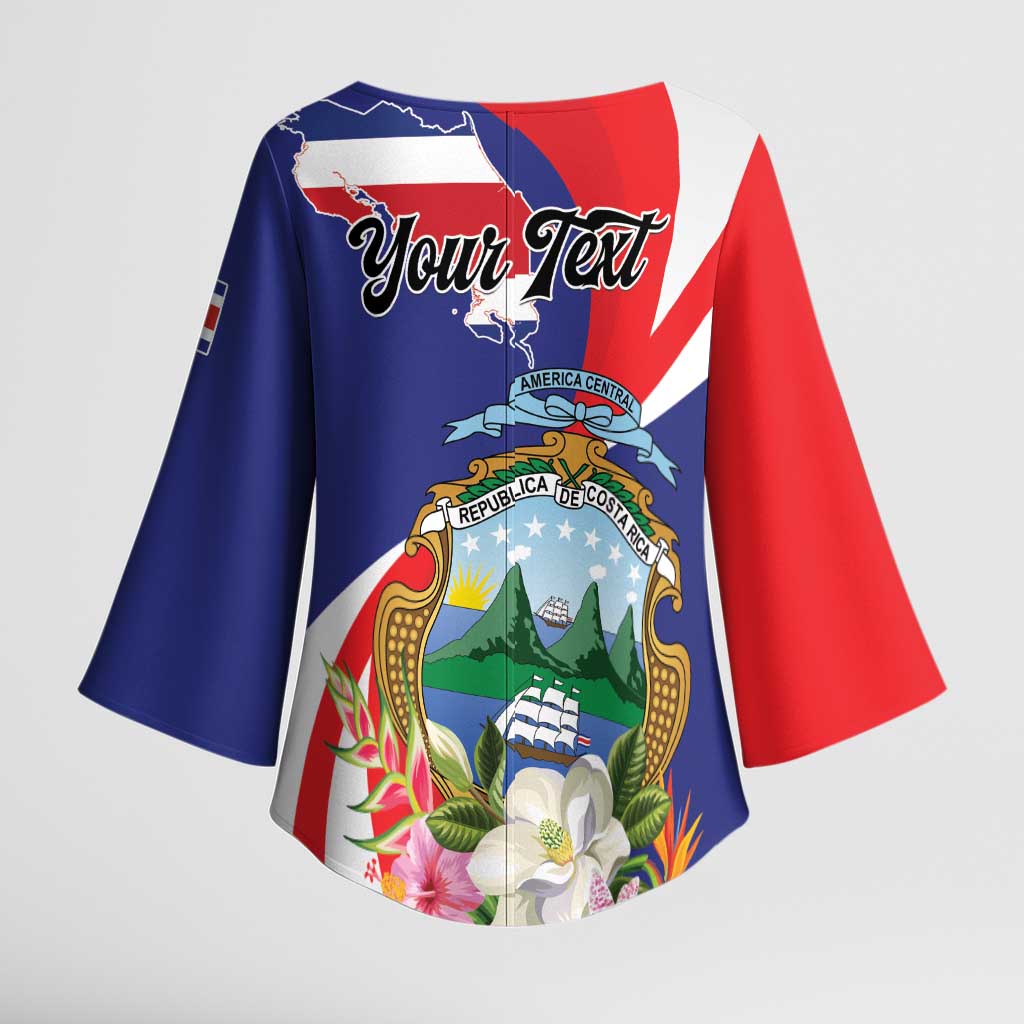 Personalized Costa Rica Pura Vida Tropical Kimono Sleeve Blouse - Wonder Print Shop