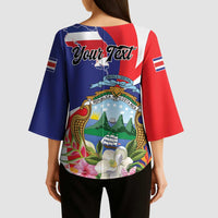 Personalized Costa Rica Pura Vida Tropical Kimono Sleeve Blouse - Wonder Print Shop