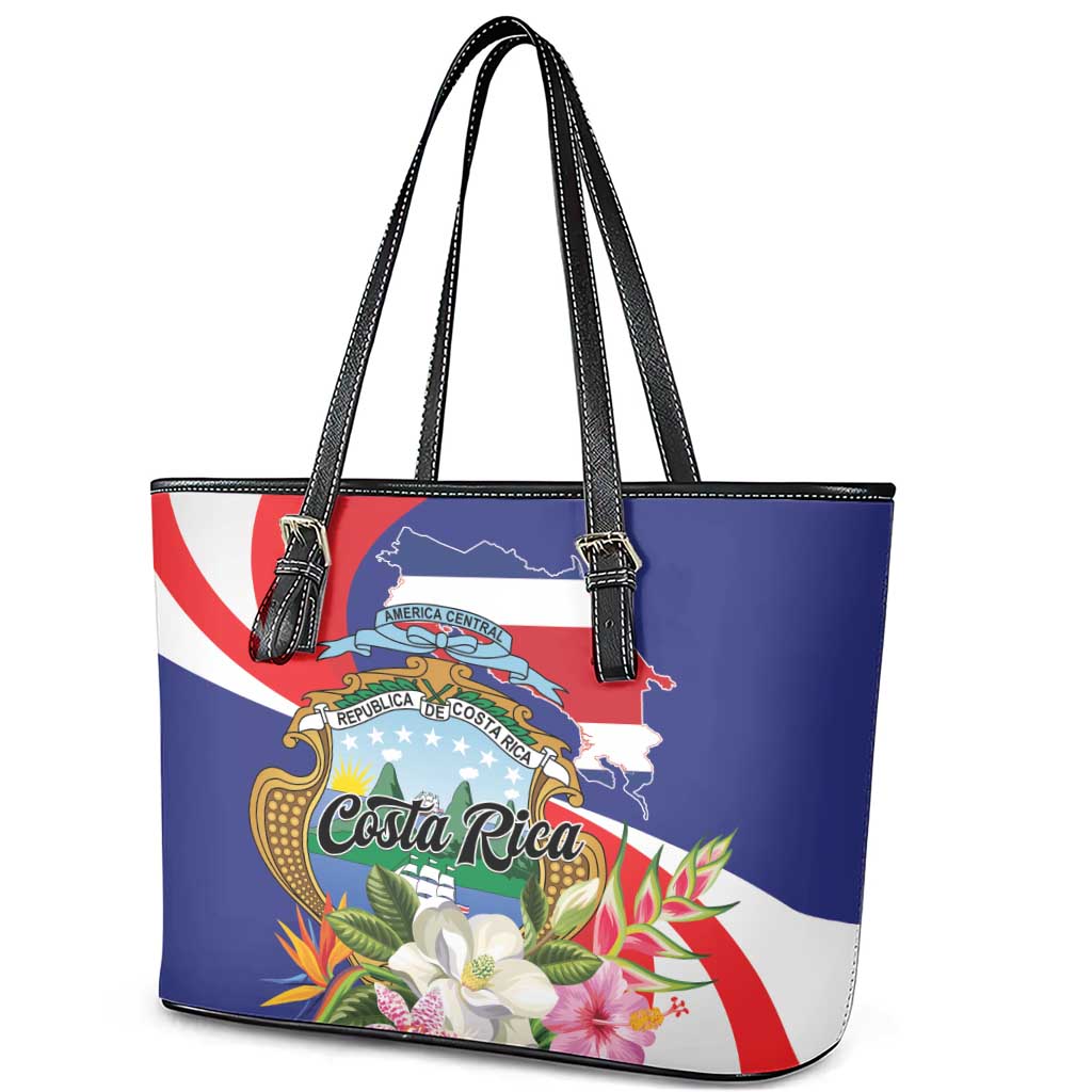 Costa Rica Pura Vida Tropical Leather Tote Bag - Wonder Print Shop