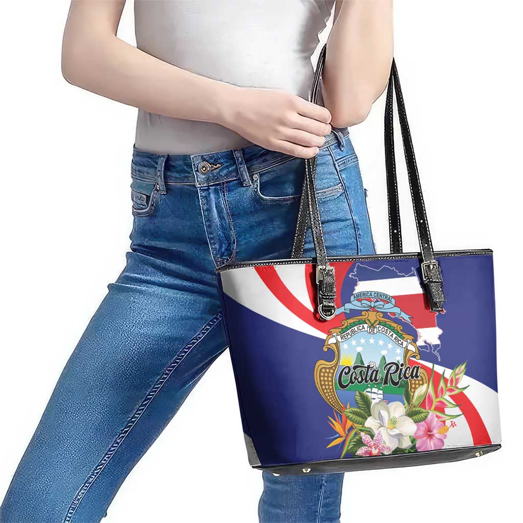 Costa Rica Pura Vida Tropical Leather Tote Bag - Wonder Print Shop