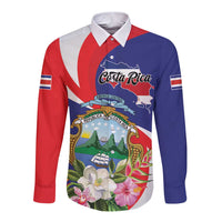 Personalized Costa Rica Pura Vida Tropical Long Sleeve Button Shirt - Wonder Print Shop