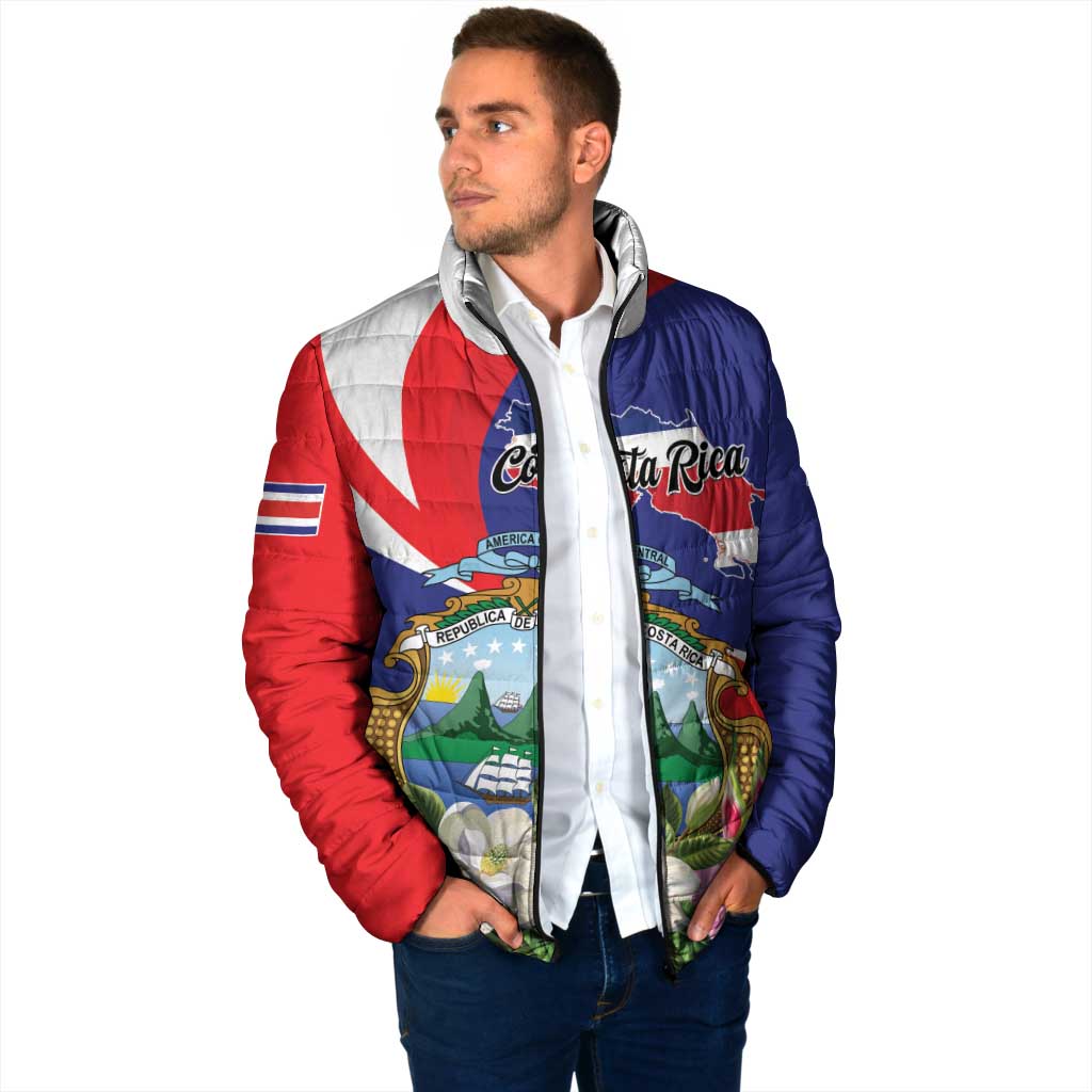 Personalized Costa Rica Pura Vida Tropical Padded Jacket - Wonder Print Shop