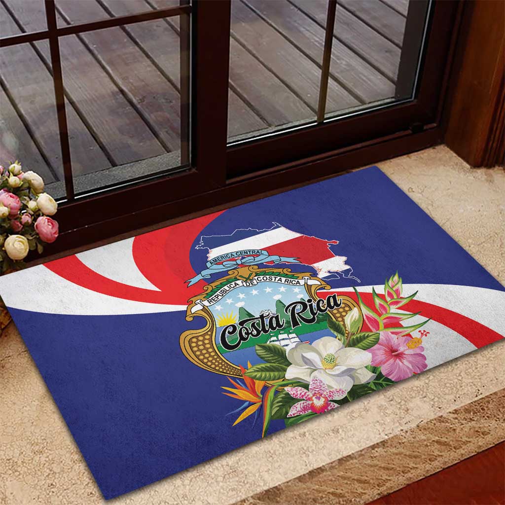Costa Rica Pura Vida Tropical Rubber Doormat - Wonder Print Shop