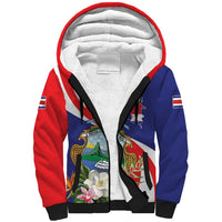 Personalized Costa Rica Pura Vida Tropical Sherpa Hoodie - Wonder Print Shop