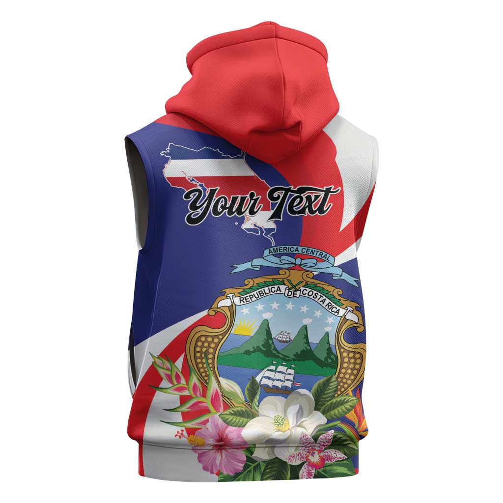 Personalized Costa Rica Pura Vida Tropical Sleeveless Hoodie - Wonder Print Shop