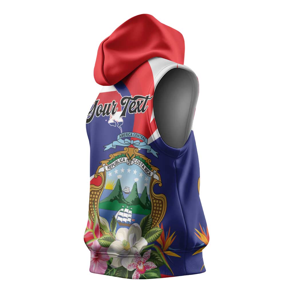 Personalized Costa Rica Pura Vida Tropical Sleeveless Hoodie - Wonder Print Shop