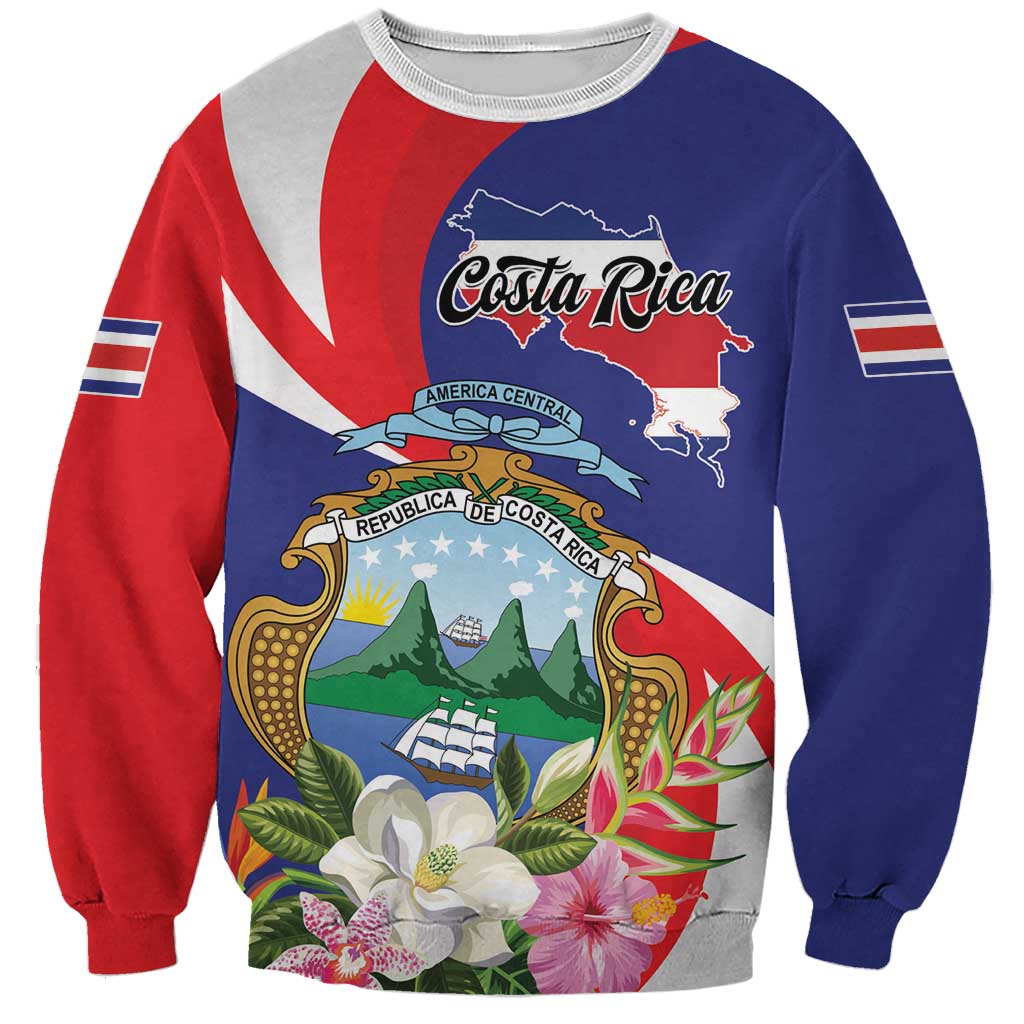 Personalized Costa Rica Pura Vida Tropical Sweatshirt - Wonder Print Shop
