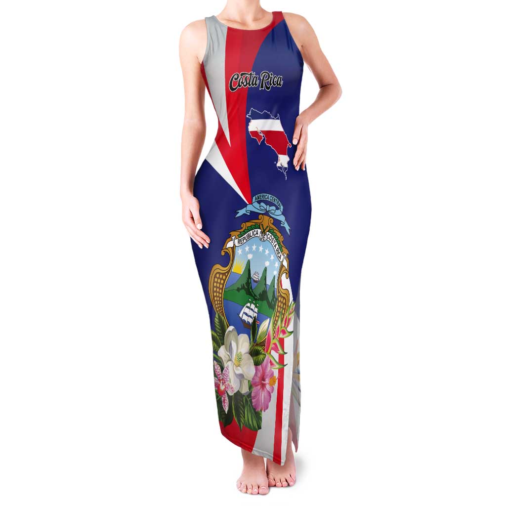 Personalized Costa Rica Pura Vida Tropical Tank Maxi Dress - Wonder Print Shop