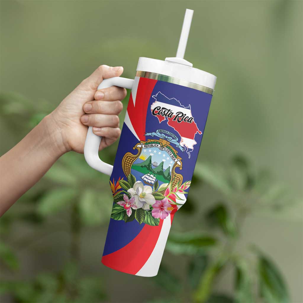 Personalized Costa Rica Pura Vida Tropical Tumbler With Handle - Wonder Print Shop
