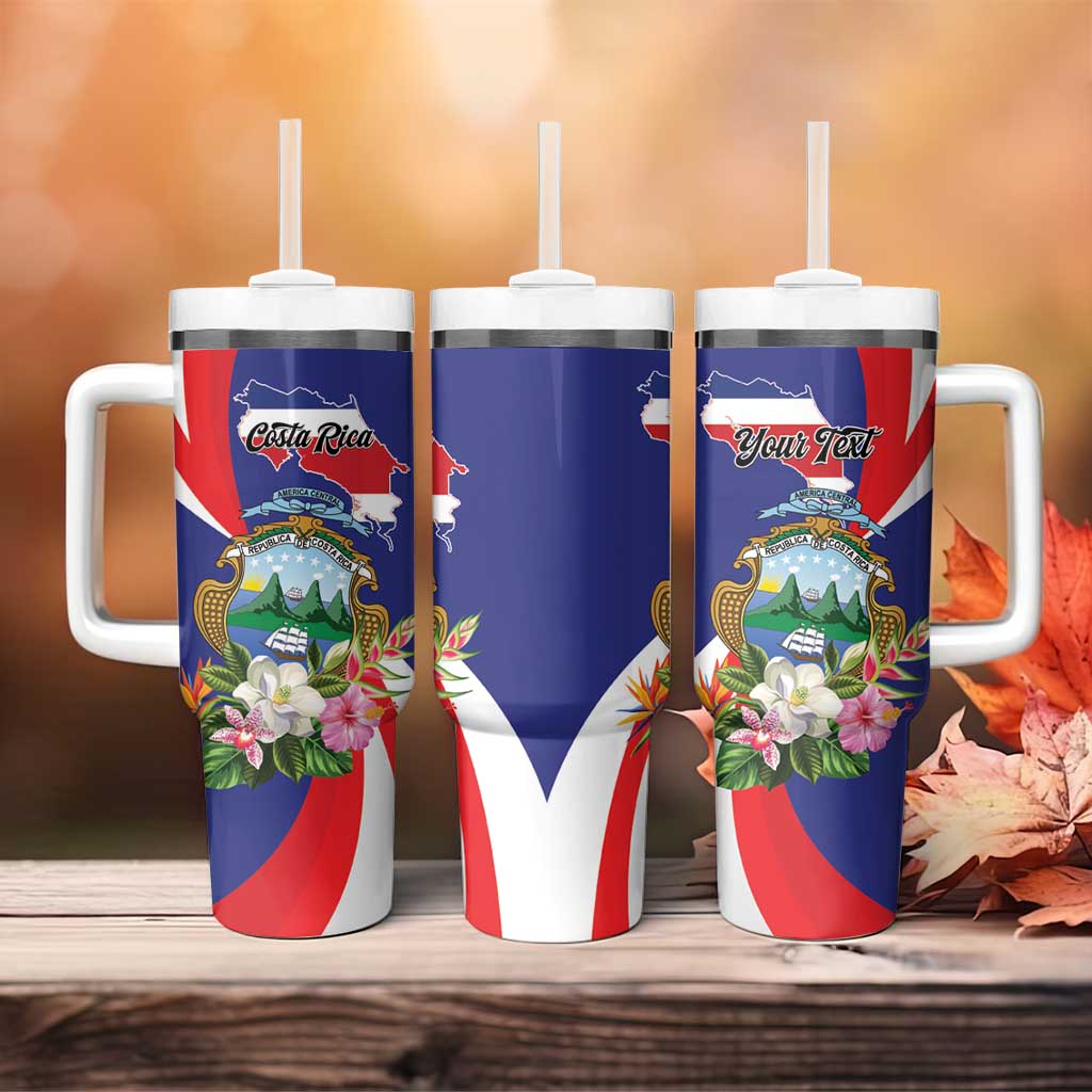 Personalized Costa Rica Pura Vida Tropical Tumbler With Handle - Wonder Print Shop