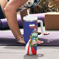 Personalized Costa Rica Pura Vida Tropical Tumbler With Handle - Wonder Print Shop