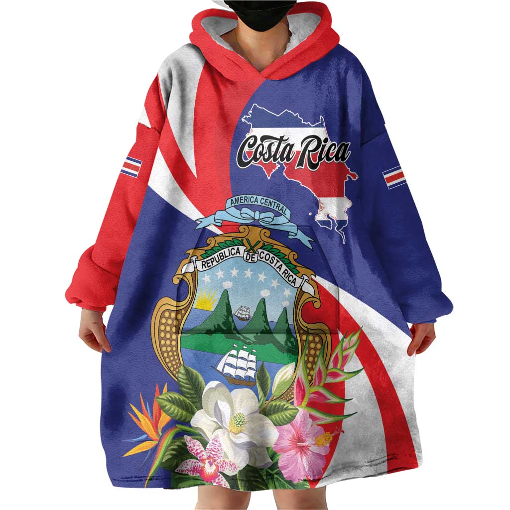 Personalized Costa Rica Pura Vida Tropical Wearable Blanket Hoodie - Wonder Print Shop