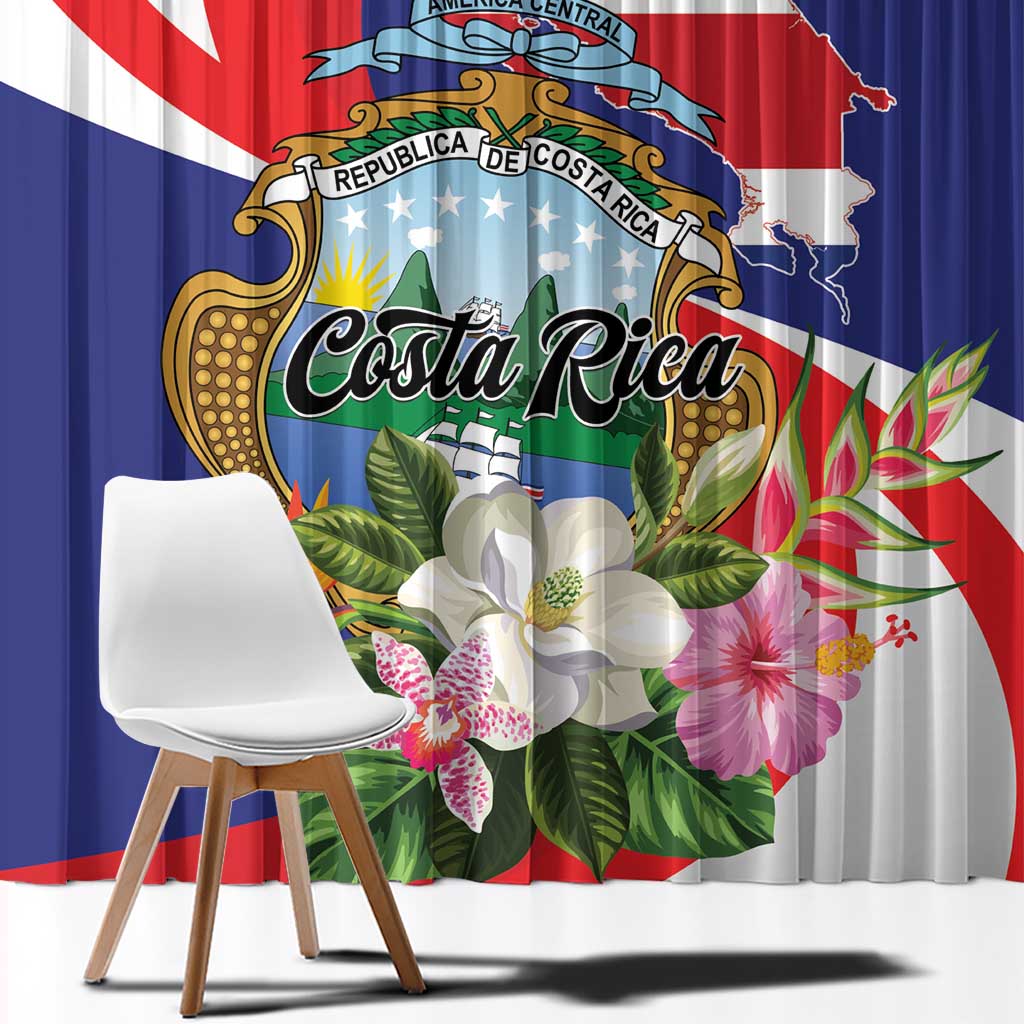 Costa Rica Pura Vida Tropical Window Curtain - Wonder Print Shop