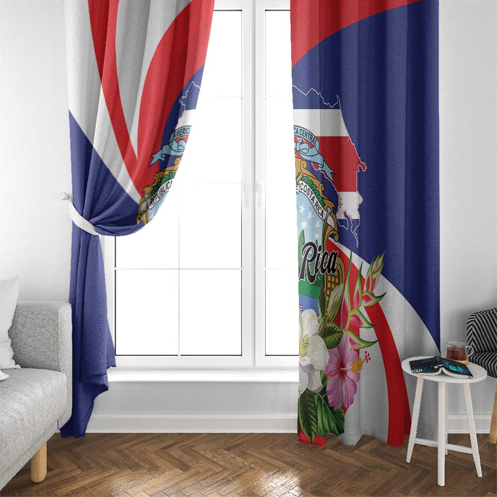 Costa Rica Pura Vida Tropical Window Curtain - Wonder Print Shop