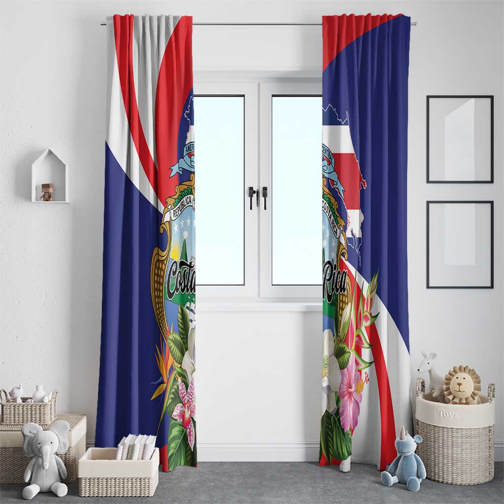 Costa Rica Pura Vida Tropical Window Curtain - Wonder Print Shop