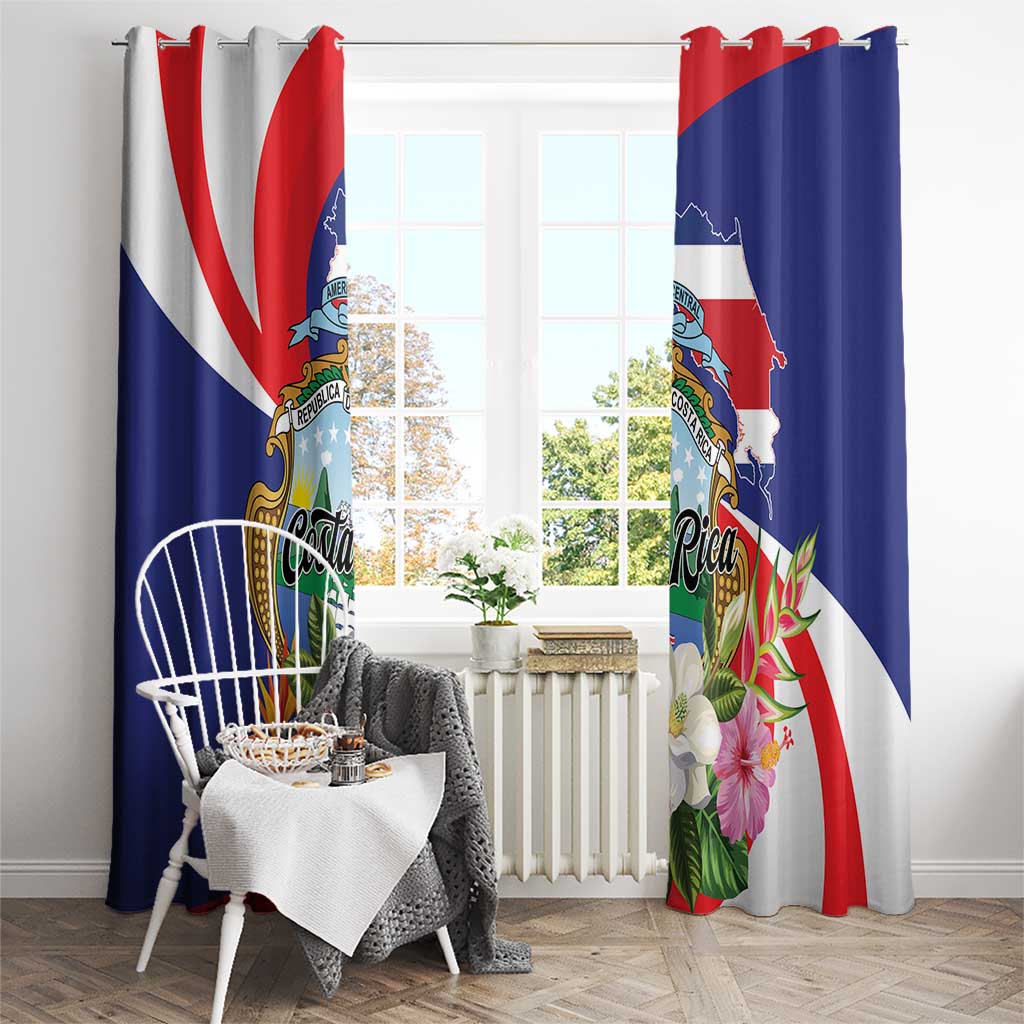 Costa Rica Pura Vida Tropical Window Curtain - Wonder Print Shop