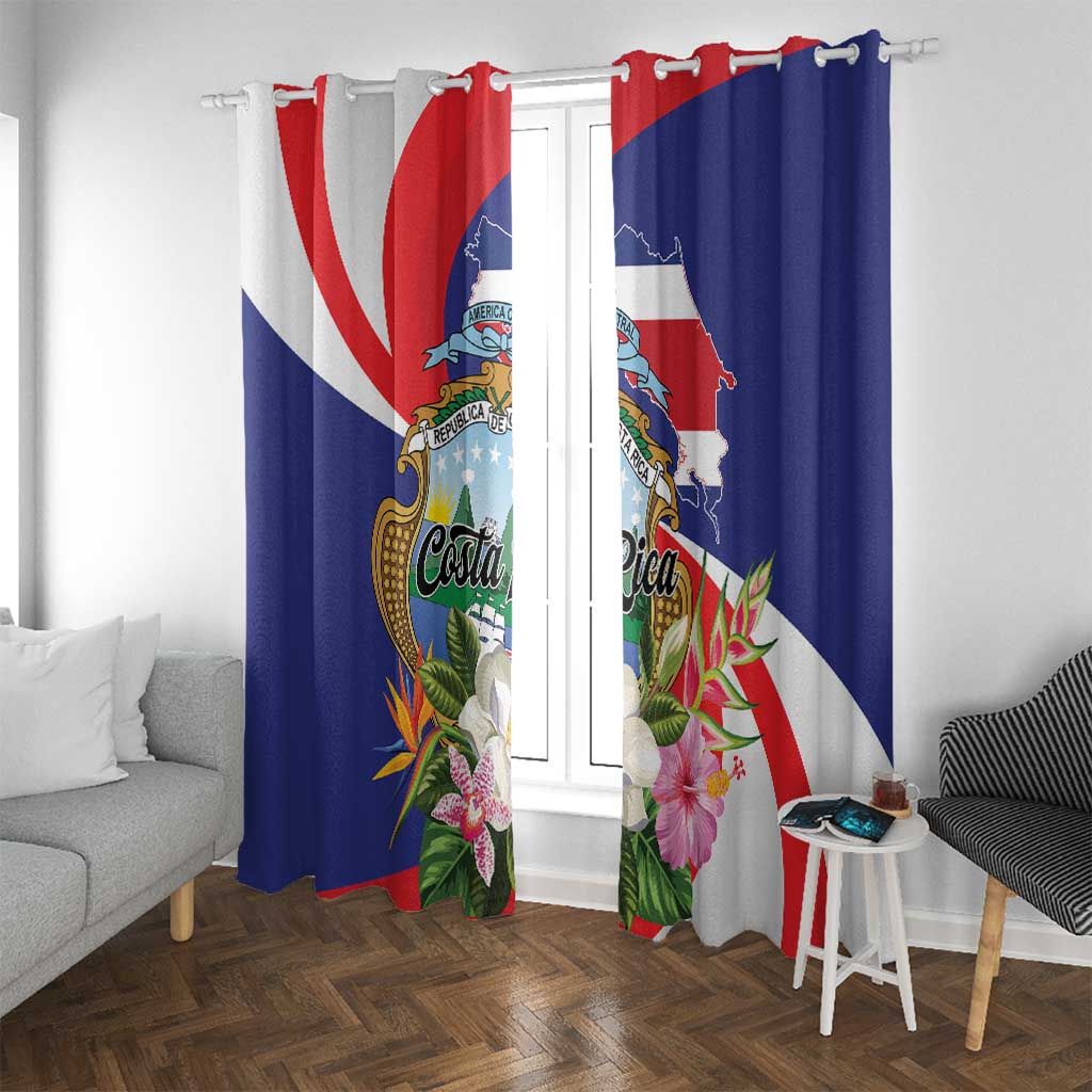 Costa Rica Pura Vida Tropical Window Curtain - Wonder Print Shop