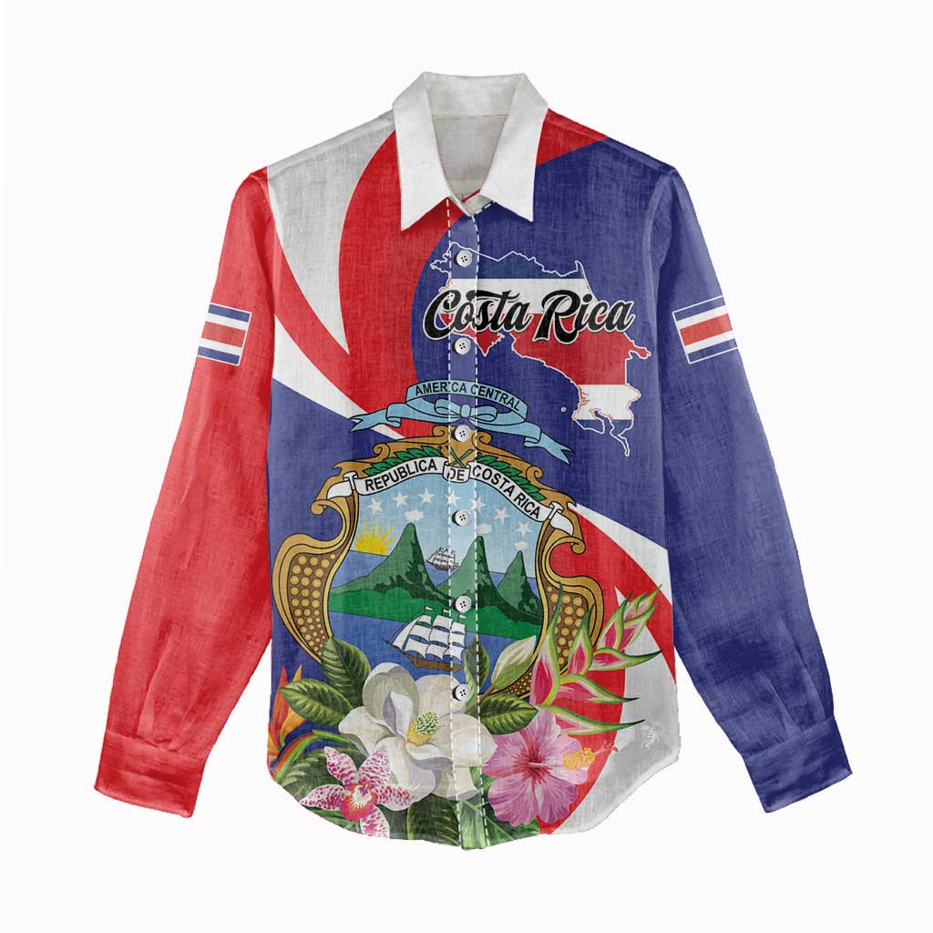 Personalized Costa Rica Pura Vida Tropical Women Casual Shirt - Wonder Print Shop