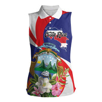 Personalized Costa Rica Pura Vida Tropical Women Sleeveless Polo Shirt - Wonder Print Shop