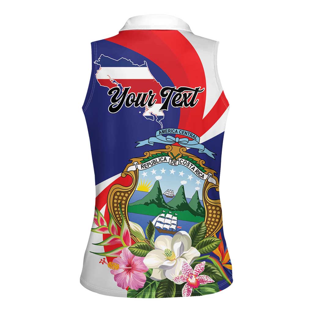 Personalized Costa Rica Pura Vida Tropical Women Sleeveless Polo Shirt - Wonder Print Shop