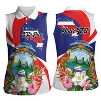 Personalized Costa Rica Pura Vida Tropical Women Sleeveless Polo Shirt - Wonder Print Shop