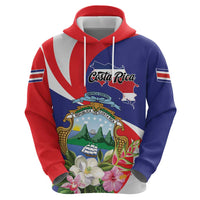 Personalized Costa Rica Pura Vida Tropical Zip Hoodie - Wonder Print Shop