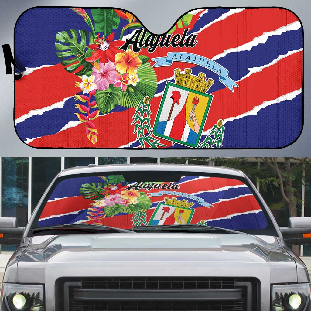 Costa Rica Alajuela Province Auto Sun Shade - Wonder Print Shop