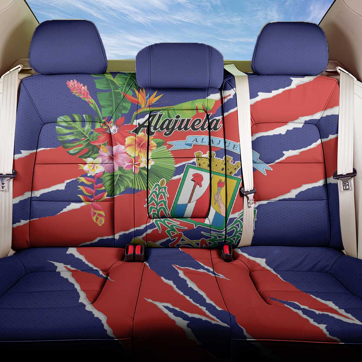 Costa Rica Alajuela Province Back Car Seat Cover - Wonder Print Shop