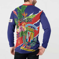 Personalized Costa Rica Alajuela Province Button Sweatshirt - Wonder Print Shop