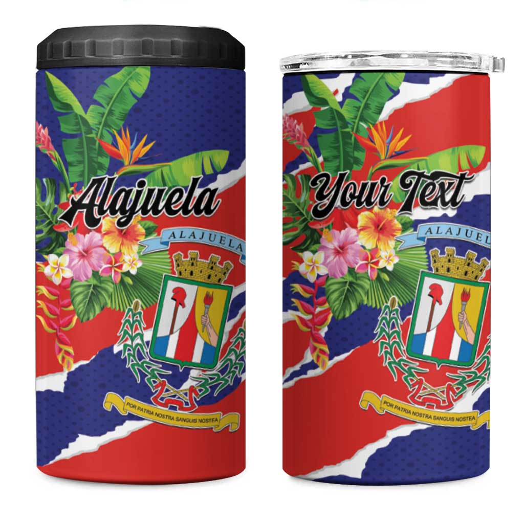 Personalized Costa Rica Alajuela Province 4 in 1 Can Cooler Tumbler - Wonder Print Shop