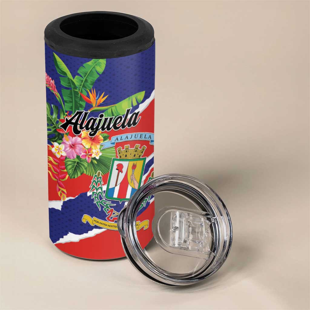 Personalized Costa Rica Alajuela Province 4 in 1 Can Cooler Tumbler - Wonder Print Shop