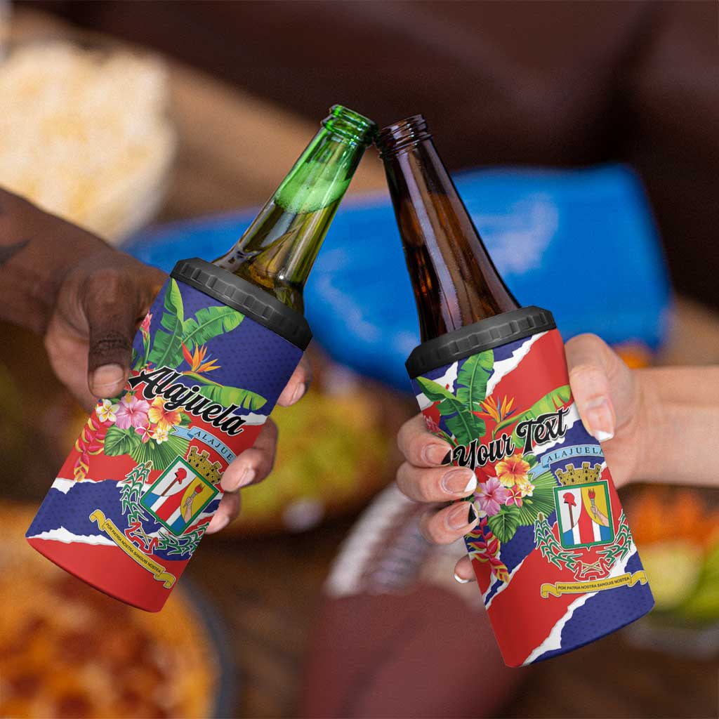 Personalized Costa Rica Alajuela Province 4 in 1 Can Cooler Tumbler - Wonder Print Shop