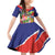 Personalized Costa Rica Alajuela Province Family Matching Off Shoulder Short Dress and Hawaiian Shirt - Wonder Print Shop