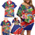Personalized Costa Rica Alajuela Province Family Matching Off Shoulder Short Dress and Hawaiian Shirt - Wonder Print Shop