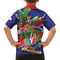 Personalized Costa Rica Alajuela Province Family Matching Short Sleeve Bodycon Dress and Hawaiian Shirt - Wonder Print Shop