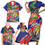 Personalized Costa Rica Alajuela Province Family Matching Short Sleeve Bodycon Dress and Hawaiian Shirt - Wonder Print Shop